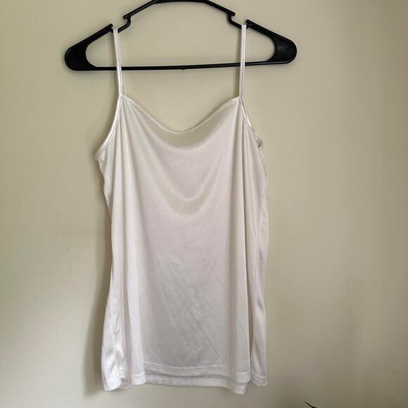 Vintage 90s melody whitecream silky slip tank top cami size medium - Picture 7 of 7